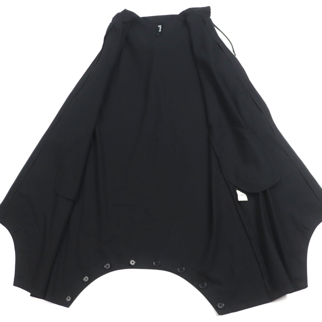 美品▼グラウンドワイ 21SS GT-D01-100 T/W Gabardine Inseam Buttons Overalls 2WAY フルジップ フード付 オーバーオール コート 1 正規品