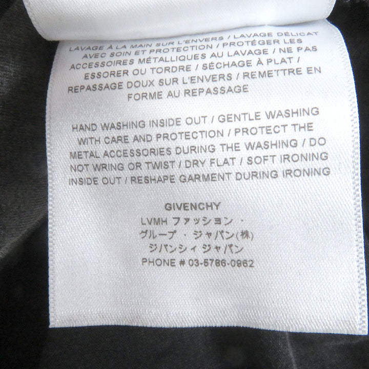 美品□GIVENCHY ジバンシィ 22AW BM71FK3YBT Overlapped Embroidered Tee ドッキングデザイン 長袖Ｔシャツ チャコール L 正規品 メンズ