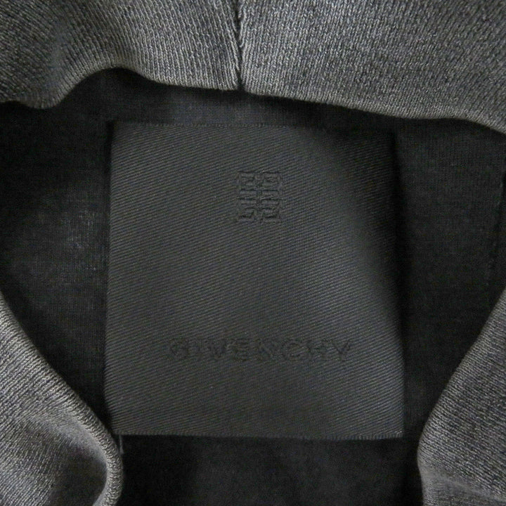 美品□GIVENCHY ジバンシィ 22AW BM71FK3YBT Overlapped Embroidered Tee ドッキングデザイン 長袖Ｔシャツ チャコール L 正規品 メンズ