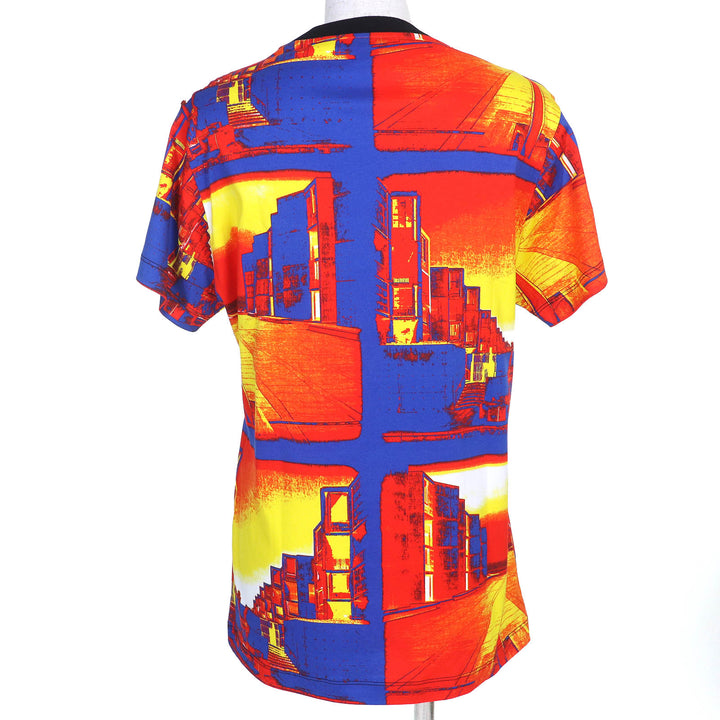 極美品△LOUIS VUITTON ルイヴィトン 23SS コットン100％ シティプリント LVチェーン クルーネック 半袖Ｔシャツ L イタリア製 正規品