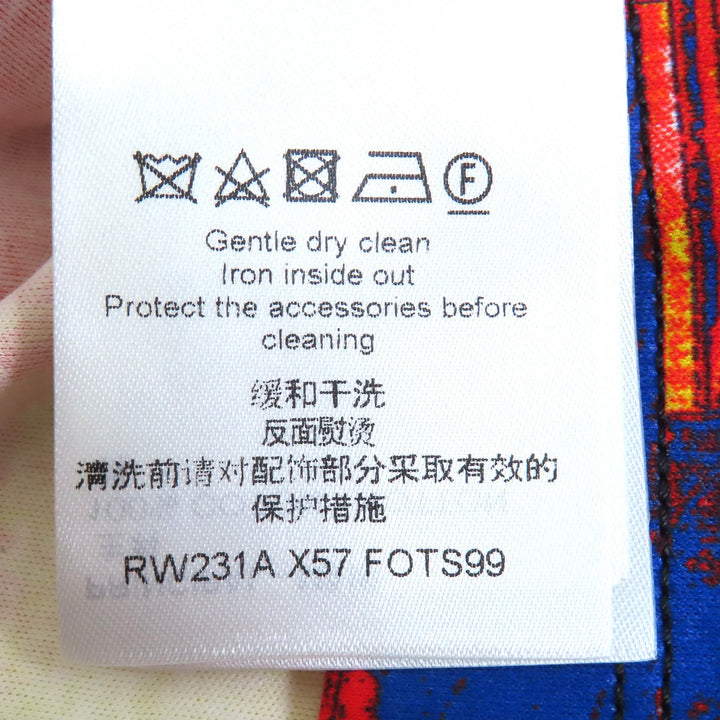 極美品△LOUIS VUITTON ルイヴィトン 23SS コットン100％ シティプリント LVチェーン クルーネック 半袖Ｔシャツ L イタリア製 正規品