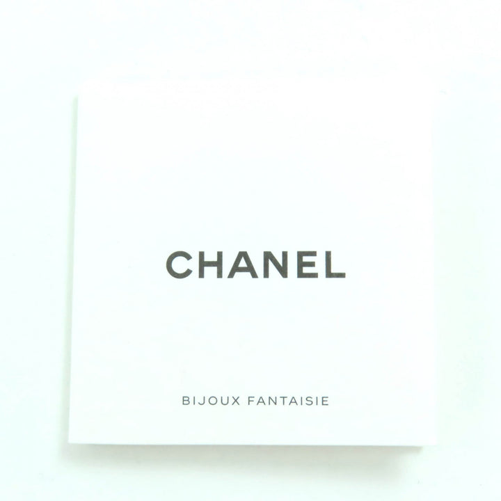 極美品☆CHANEL シャネル B20B ココマーク チェーン パール・スター・クローバー・ビジュー バレッタ ゴールド ブラック 伊製 レディース