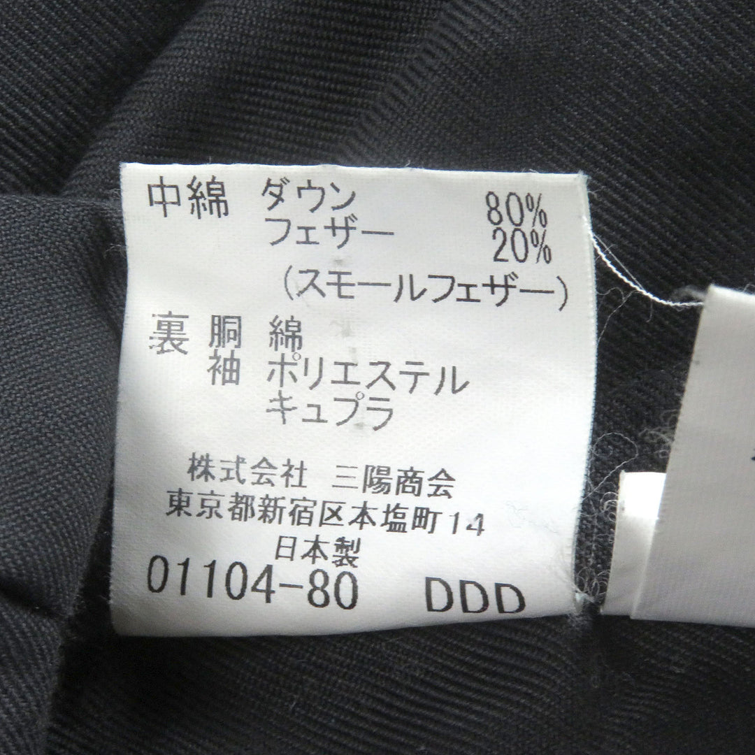 良品□BURBERRY LONDON バーバリーロンドン ファーフーデッド WZIP ダウンジャケット カーキ L 日本製 正規品 メンズ オススメ◎