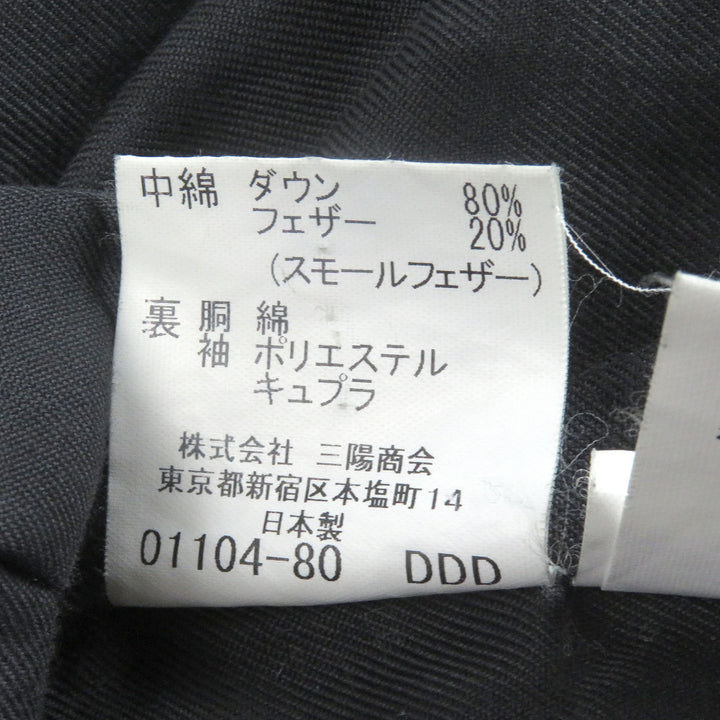 良品□BURBERRY LONDON バーバリーロンドン ファーフーデッド WZIP ダウンジャケット カーキ L 日本製 正規品 メンズ オススメ◎