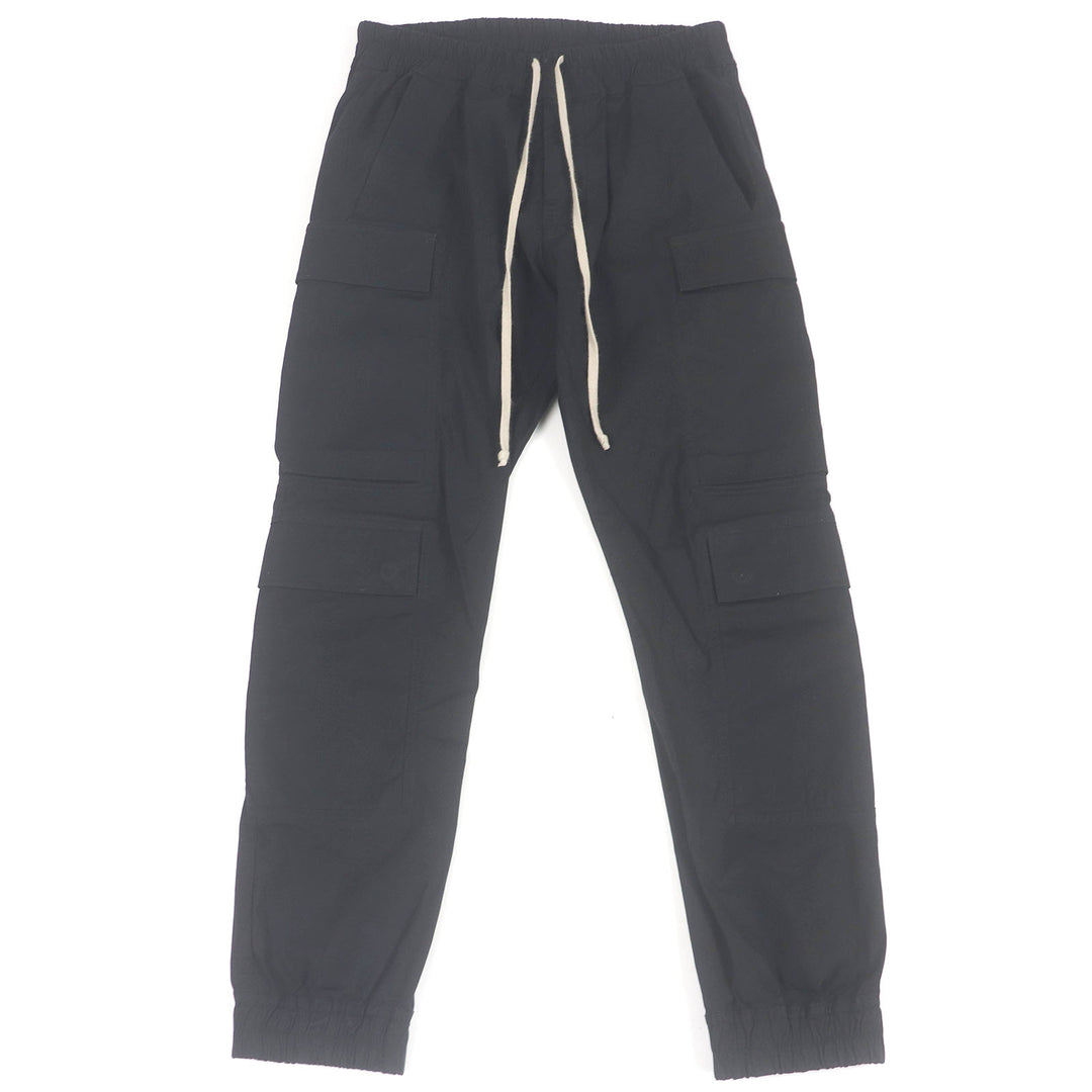 美品□Rick Owens リックオウエンス 23SS RU01C4337 マストドンメガカーゴロングパンツ ブラック 48 イタリア製 正規品 メンズ オススメ