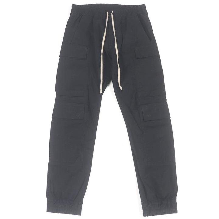 美品□Rick Owens リックオウエンス 23SS RU01C4337 マストドンメガカーゴロングパンツ ブラック 48 イタリア製 正規品 メンズ オススメ