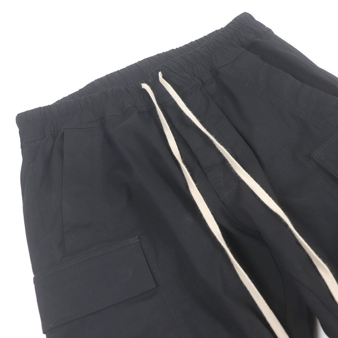 美品□Rick Owens リックオウエンス 23SS RU01C4337 マストドンメガカーゴロングパンツ ブラック 48 イタリア製 正規品 メンズ オススメ