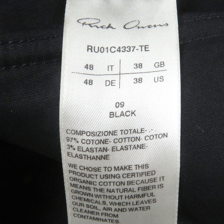 美品□Rick Owens リックオウエンス 23SS RU01C4337 マストドンメガカーゴロングパンツ ブラック 48 イタリア製 正規品 メンズ オススメ