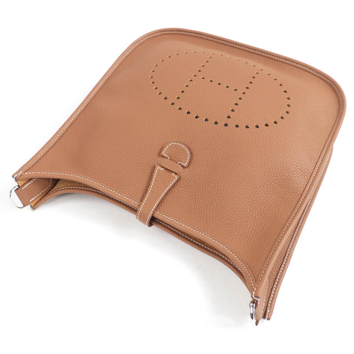 未使用品☆HERMES エルメス エブリン 3PM トリヨンクレマンス ゴールド シルバー金具 ショルダーバッグ K刻印 フランス製 レディース