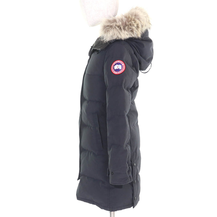 良品◇CANADA GOOSE カナダグース 2302JL MACKENZIE PARKA マッケンジー パーカ フード・ファー・ロゴワッペン付 ダウンコート S 正規品