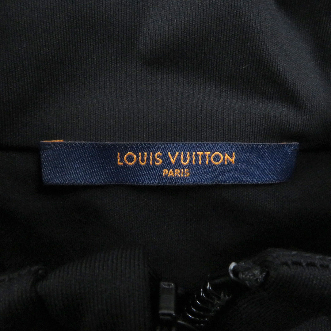 極美品□LOUIS VUITTON ルイヴィトン 22SS LV 2054 ハイブリッドジップスルーモノグラムパーカー ブラック L イタリア製 正規品 メンズ