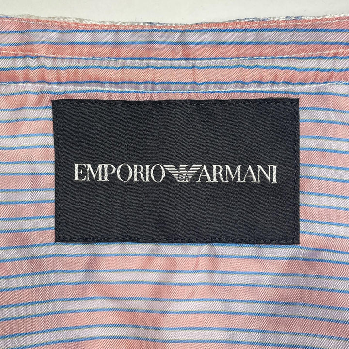 未使用品▲EMPORIO ARMANI エンポリオ アルマーニ シルク混 花柄 フラワーデザイン ZIP ジャケット マルチカラー 38 正規品 レディース