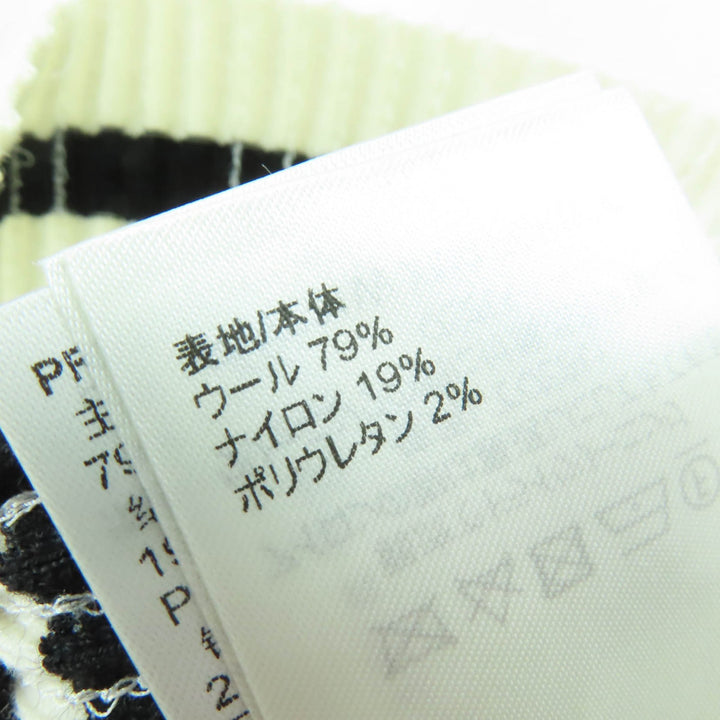 極美品☆LOUIS VUITTON ルイヴィトン 23SS LVチェーン スパンコール装飾 クロップド丈 ノースリーブ アイボリー ブラック XS 正規品
