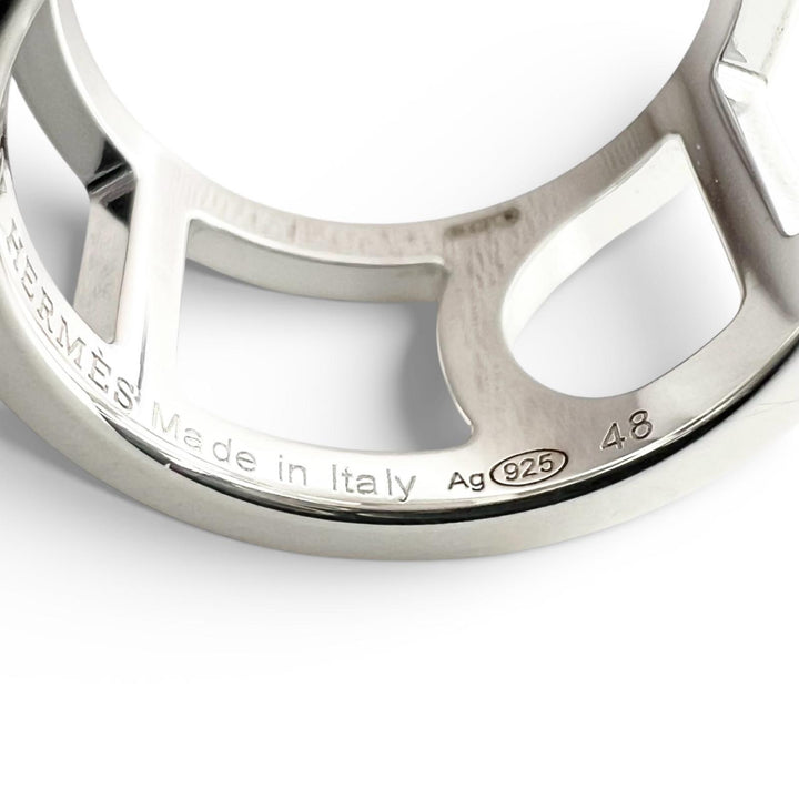 極美品▲HERMES エルメス 2021年製 エヴァーシェーヌダンクル AG925 リング・指輪 シルバー 48 8号サイズ相当 重量5.6g レディース