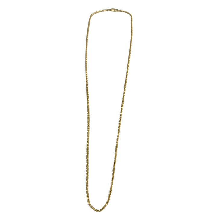 極美品□AVALANCHE アヴァランチ ツイストスパークルネックレス 2mm 10K アクセサリー イエローゴールド 重量4.0g メンズ レディース