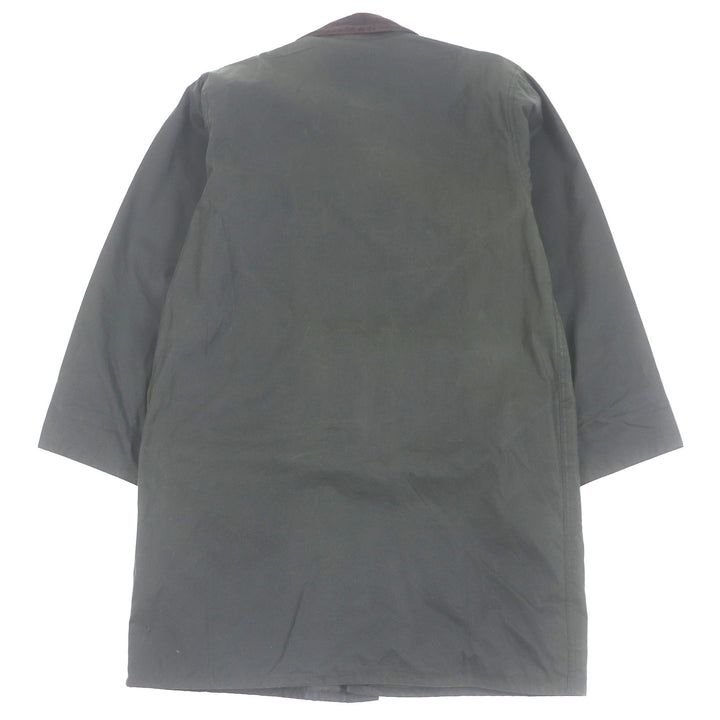美品□Barbour バブアー 21AW MWX0008SG91 BORDER WAX JACKET 襟コーデュロイ オイルドジャケット カーキ 36 英国製 正規品　メンズ