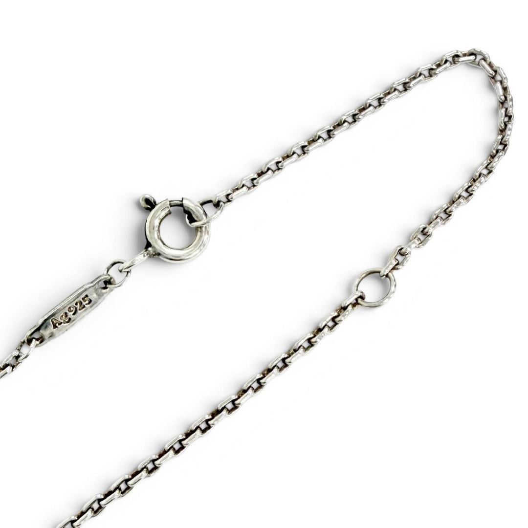 美品△TIFFANY&amp;Co. ティファニー ハードウェア フレッシュ ウォーター パール リンク ペンダント ネックレス AG925 シルバー 重量5.3g