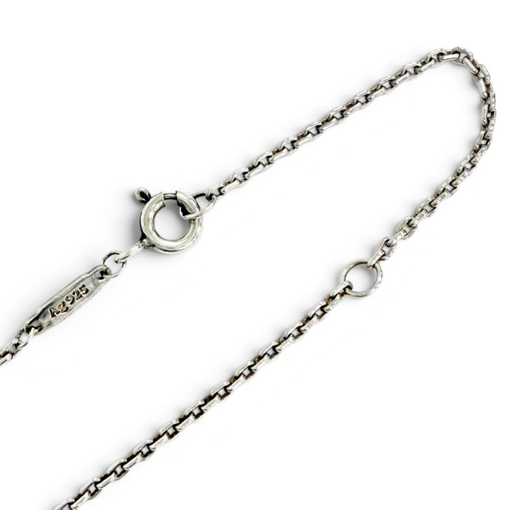 美品△TIFFANY&amp;Co. ティファニー ハードウェア フレッシュ ウォーター パール リンク ペンダント ネックレス AG925 シルバー 重量5.3g