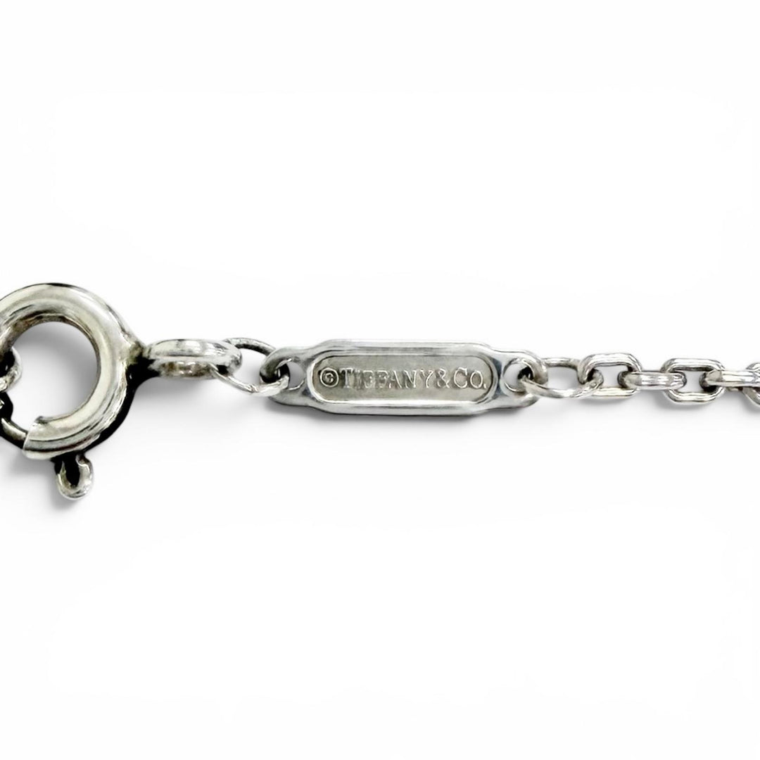 美品△TIFFANY&amp;Co. ティファニー ハードウェア フレッシュ ウォーター パール リンク ペンダント ネックレス AG925 シルバー 重量5.3g