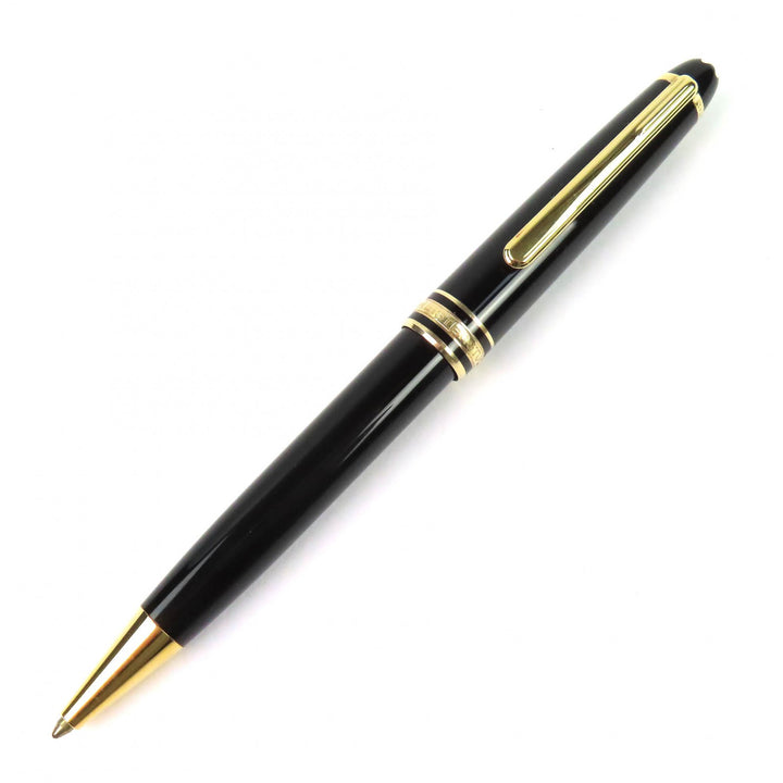 良品△MONTBLANC モンブラン マイスターシュティック クラシック ホワイトスター ツイスト式 ボールペン ブラック ゴールド 筆記確認済み