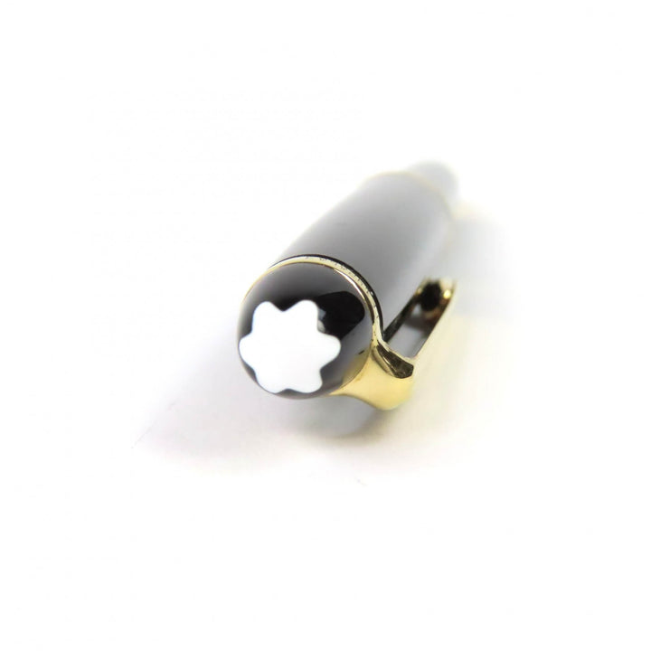 良品△MONTBLANC モンブラン マイスターシュティック クラシック ホワイトスター ツイスト式 ボールペン ブラック ゴールド 筆記確認済み