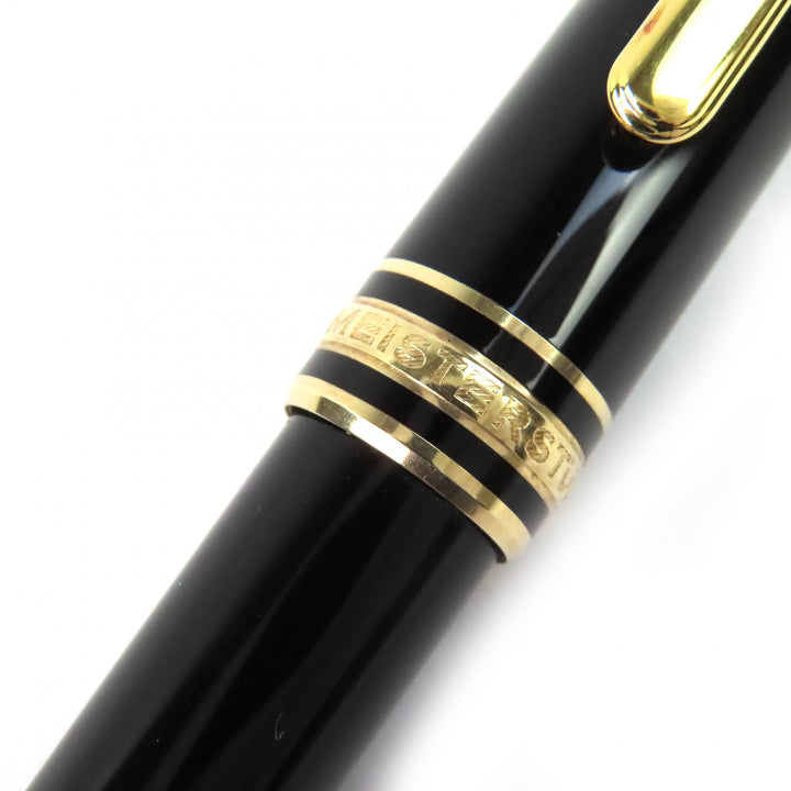 良品△MONTBLANC モンブラン マイスターシュティック クラシック ホワイトスター ツイスト式 ボールペン ブラック ゴールド 筆記確認済み