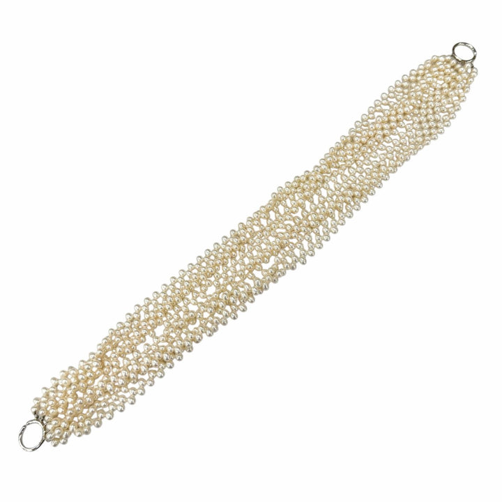 美品★TIFFANY&amp;Co. ティファニー パロマピカソ パール 925 トルセード 8連 ネックレス アイボリー 重量195.5g レディース 箱・保存袋付き