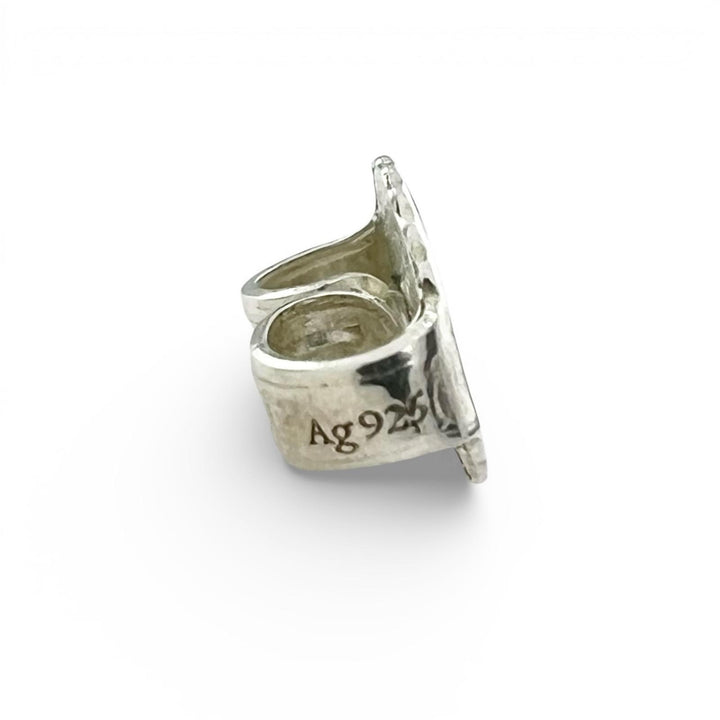 極美品▲TIFFANY&amp;Co. ティファニー バイザヤード AG925 ダイヤモンド オープンハート ドロップ ピアス シルバー 重量1.6g レディース