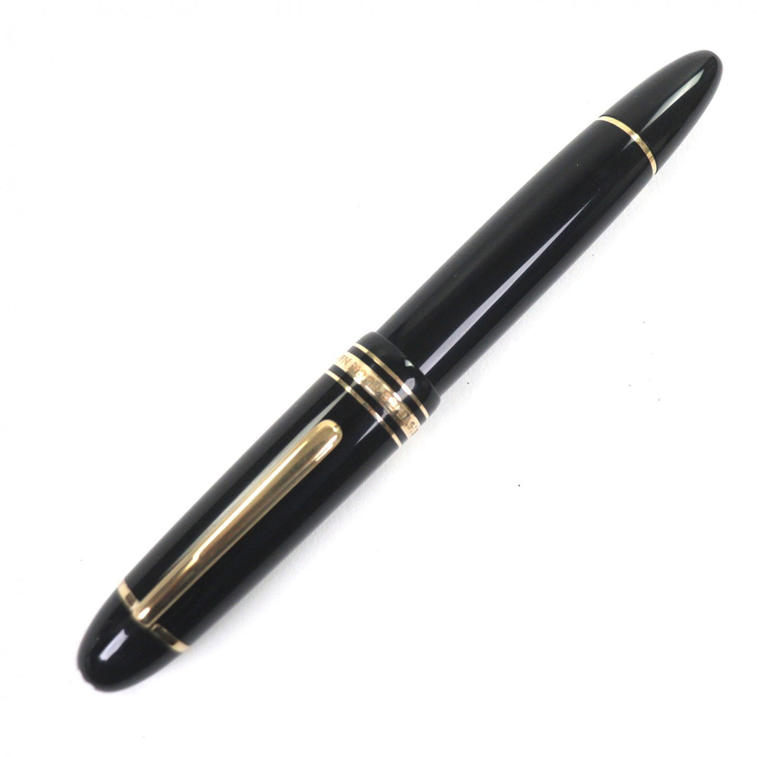 良品▼MONTBLANC モンブラン マイスターシュテュック 149 18K ホワイトスター 万年筆 ブラック ゴールド ドイツ製 メンズ