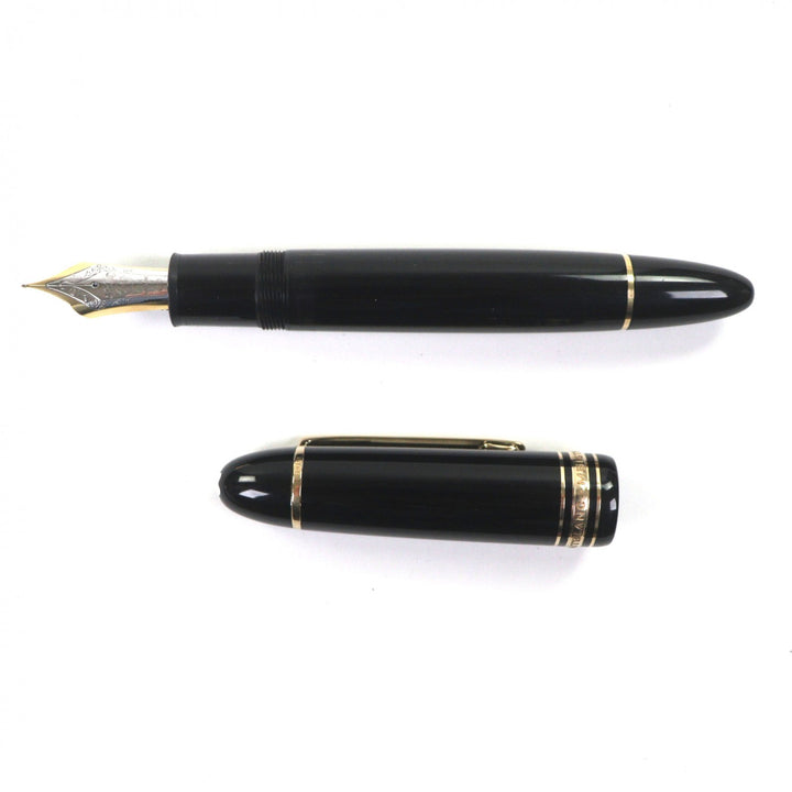 良品▼MONTBLANC モンブラン マイスターシュテュック 149 18K ホワイトスター 万年筆 ブラック ゴールド ドイツ製 メンズ