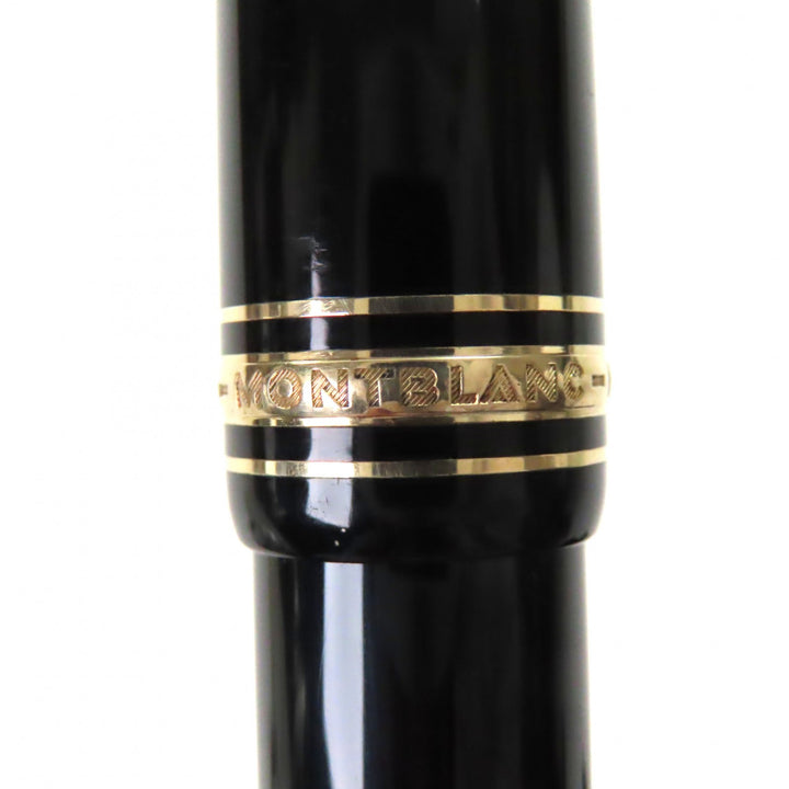 良品▼MONTBLANC モンブラン マイスターシュテュック 149 18K ホワイトスター 万年筆 ブラック ゴールド ドイツ製 メンズ