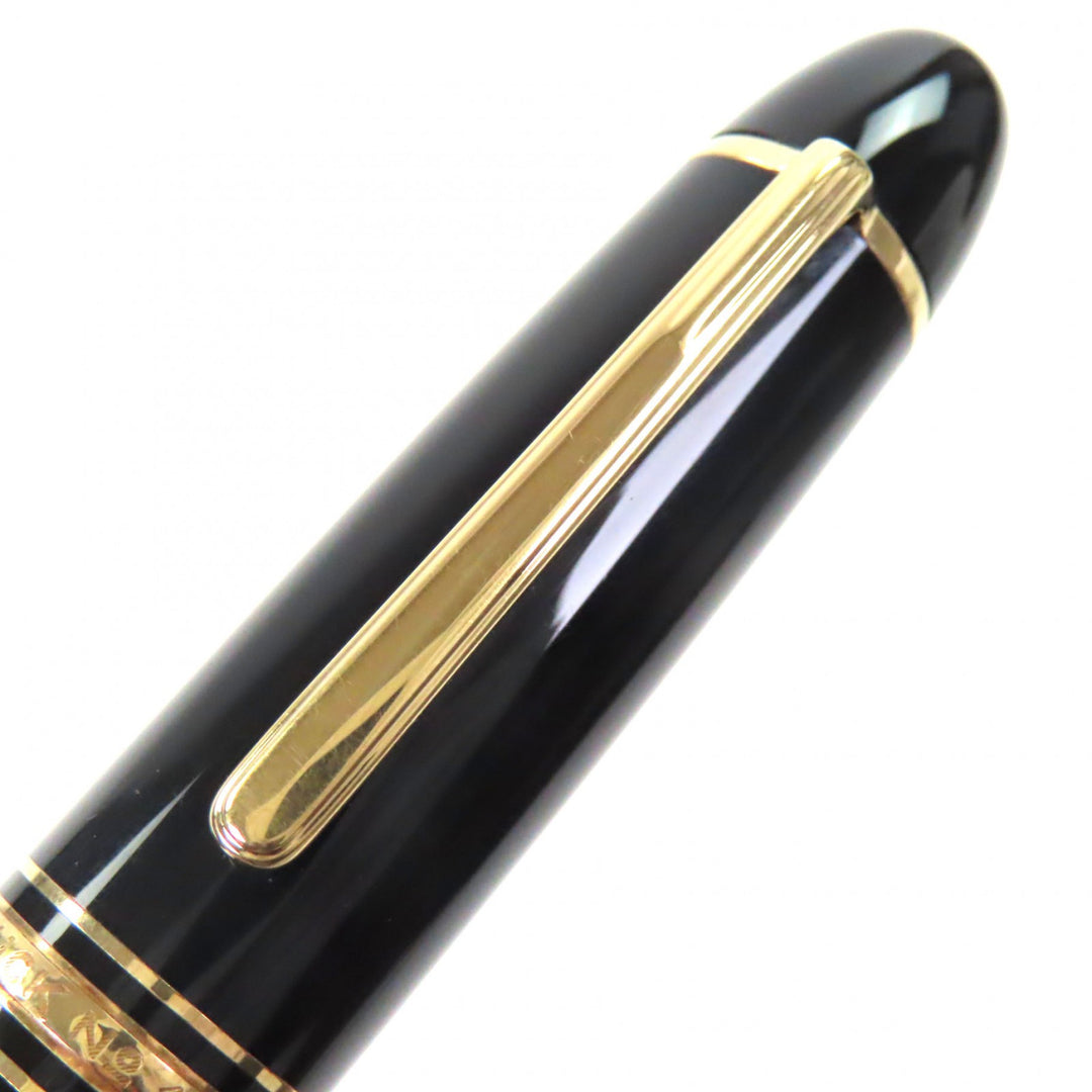美品▼MONTBLANC モンブラン マイスターシュテュック 149 ペン先14K Fニブ ホワイトスター 万年筆 ブラック ゴールド ドイツ製 メンズ