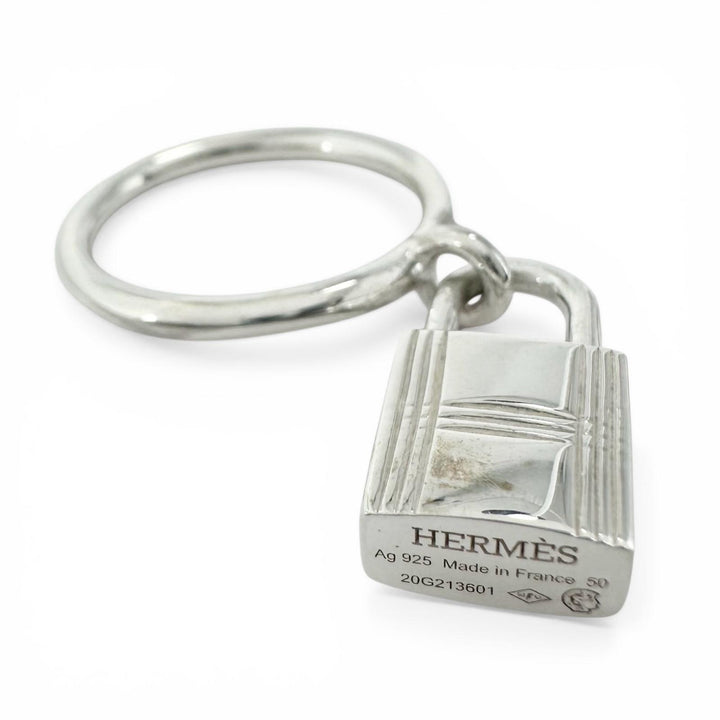 極美品▲HERMES エルメス 2020年製 アミュレット カデナ AG925 リング・指輪 シルバー 50 フランス製 重量5.5g レディース