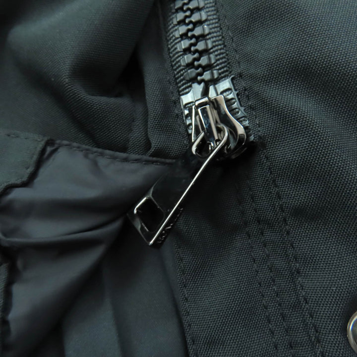 極美品★MONCLER モンクレール ATHELAS アセラス ロゴワッペン・フード付 袖フリル バックプリーツ コート 黒 8anni130cm 正規品 キッズ