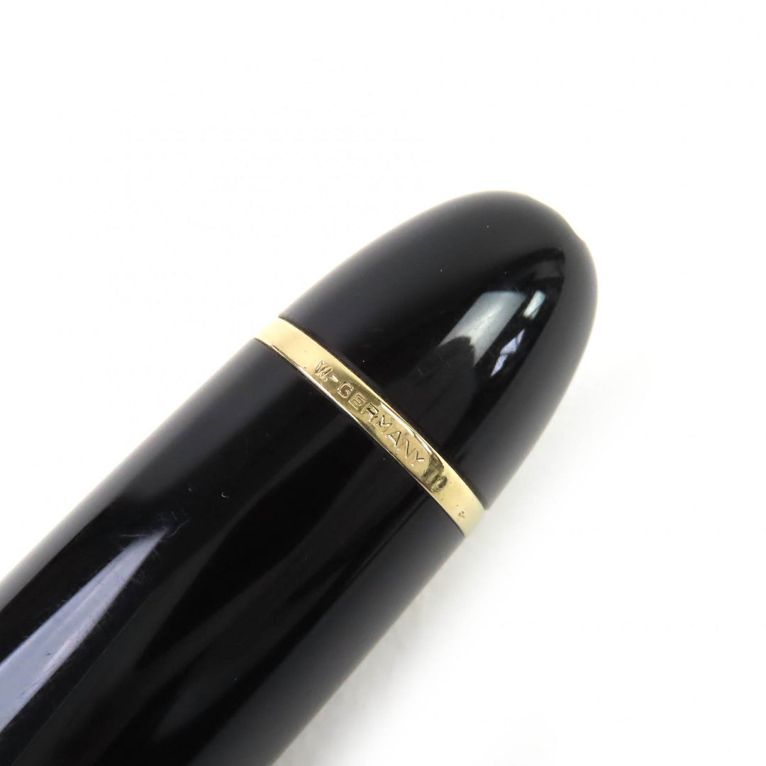 良品△MONTBLANC モンブラン マイスターシュテュック 149 ペン先14K Fニブ ホワイトスター 万年筆 ブラック ゴールド 西ドイツ製 メンズ