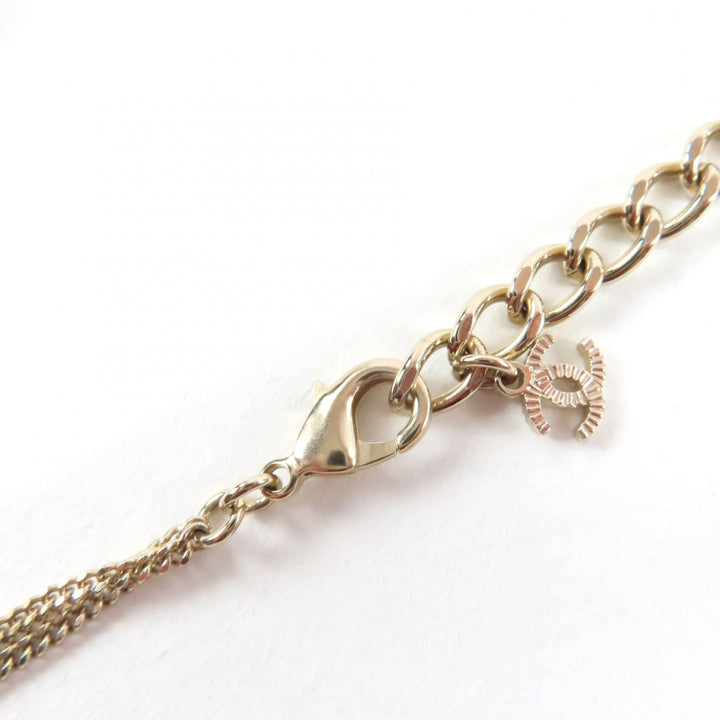 極美品☆CHANEL シャネル A22K ココマーク キューブ ネックレス ペンダント アクセサリー ゴールド イタリア製 重量15g レディース