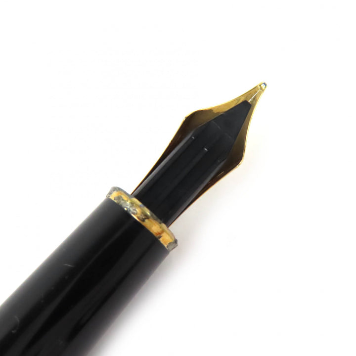 良品△MONTBLANC モンブラン マイスターシュテュック クラシック ペン先14K Ｍニブ ホワイトスター 万年筆 ブラック ゴールド ドイツ製