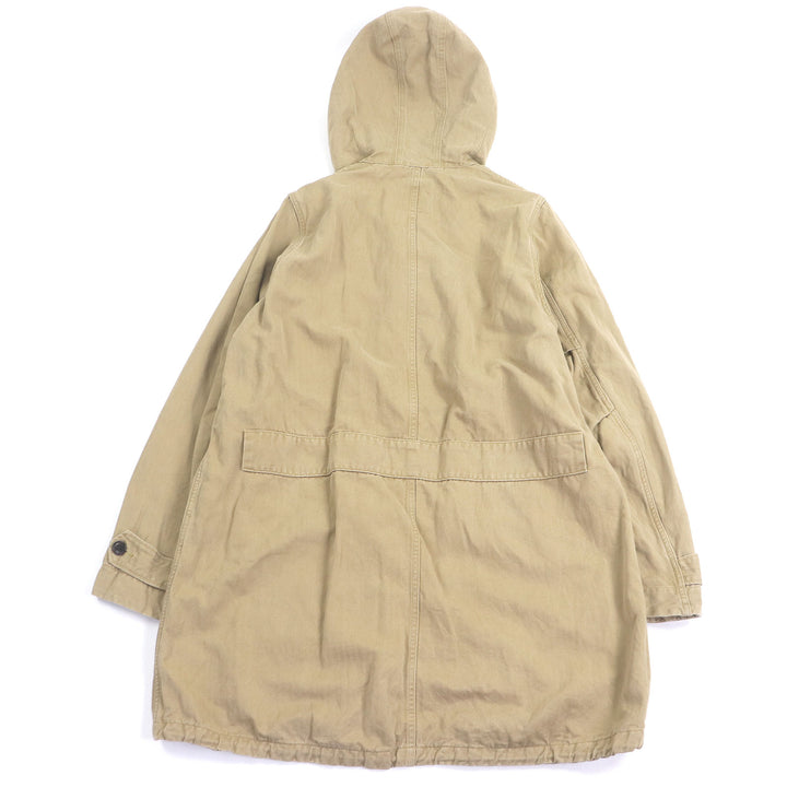 美品□VISVIM ビズビム 15SS TOWNSEND COAT PRIME コットン リネン フーデッド フィールドコート ベージュ 2 日本製 正規品 メンズ