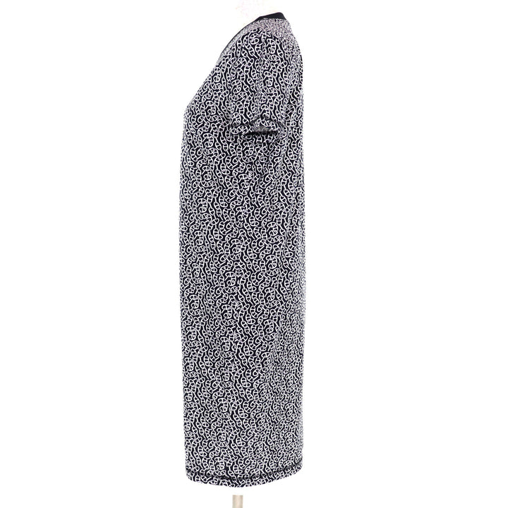 未使用品◇HERMES エルメス 24SS 4E4521DB Naoussa Chaine マイクロ ナウサ・シェーヌ コットン100％ ワンピース 36 フランス製 正規品