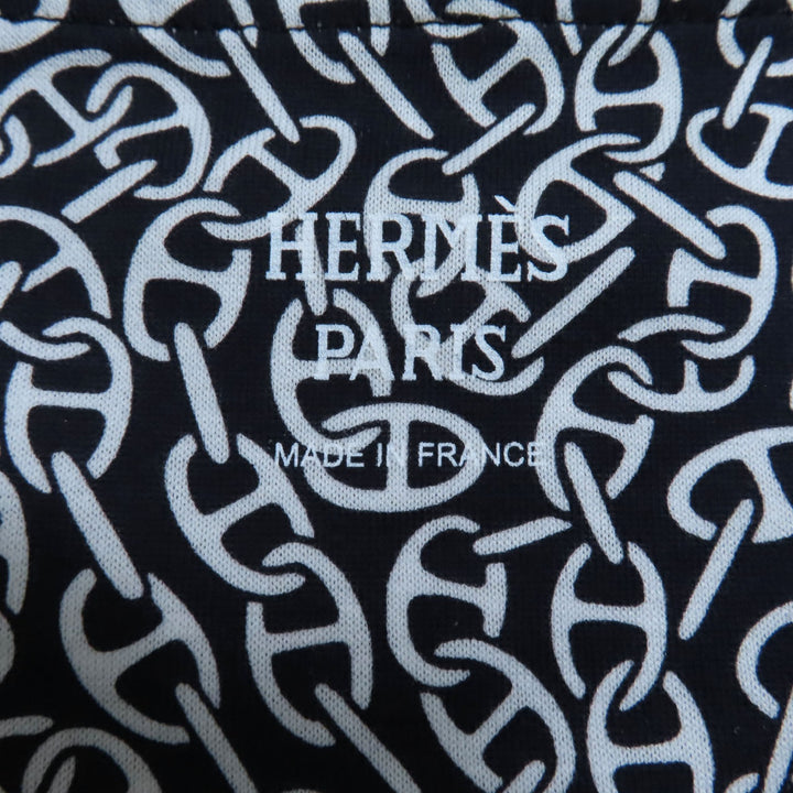 未使用品◇HERMES エルメス 24SS 4E4521DB Naoussa Chaine マイクロ ナウサ・シェーヌ コットン100％ ワンピース 36 フランス製 正規品