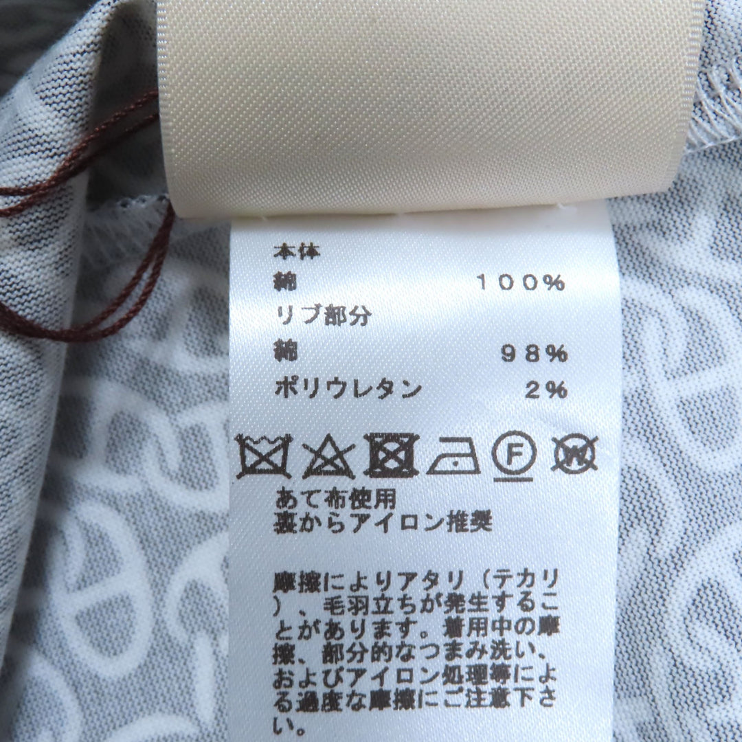 未使用品◇HERMES エルメス 24SS 4E4521DB Naoussa Chaine マイクロ ナウサ・シェーヌ コットン100％ ワンピース 36 フランス製 正規品