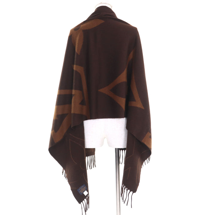 極美品◇LOUIS VUITTON ルイヴィトン M77387 マフラー･ジ アルティメット ファー カシミヤ モノグラム・ジャイアント 正規 定価387200円
