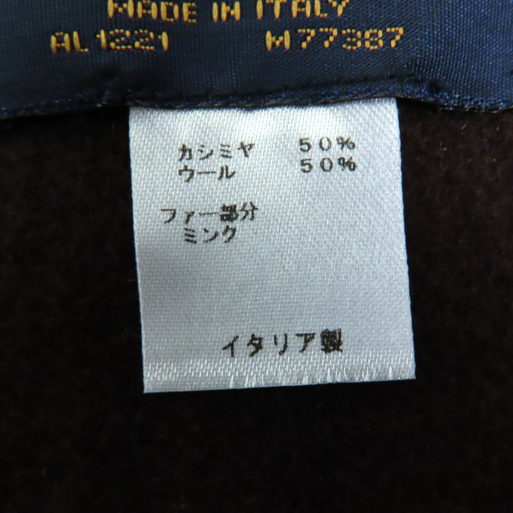 極美品◇LOUIS VUITTON ルイヴィトン M77387 マフラー･ジ アルティメット ファー カシミヤ モノグラム・ジャイアント 正規 定価387200円