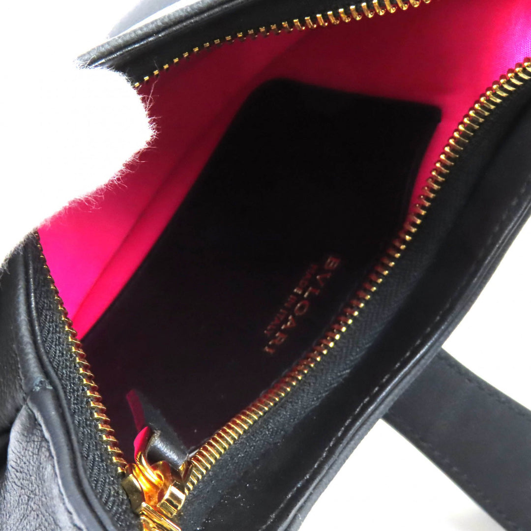 未使用品△BVLGARI ブルガリ 292051 セルペンティ エリプス スモール 2WAY レザー ハンドバック チェーン ショルダーバッグ ブラック