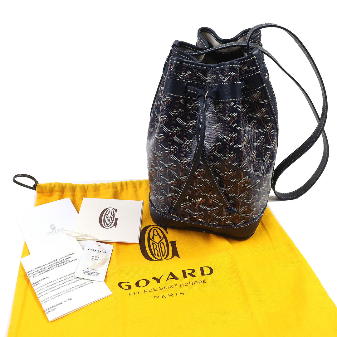 未使用品△GOYARD ゴヤール PEFLOTPMLTY12CL12P プティフロ バケットバッグ ゴヤールディンキャンバス 巾着 2WAY ショルダーバッグ
