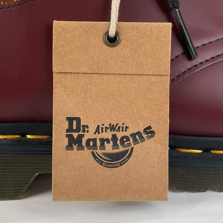 未使用品▲Dr.Martens ドクターマーチン 11838600 1461 3ホールシューズ イエローステッチ レザーシューズ チェリーレッド 5 レディース