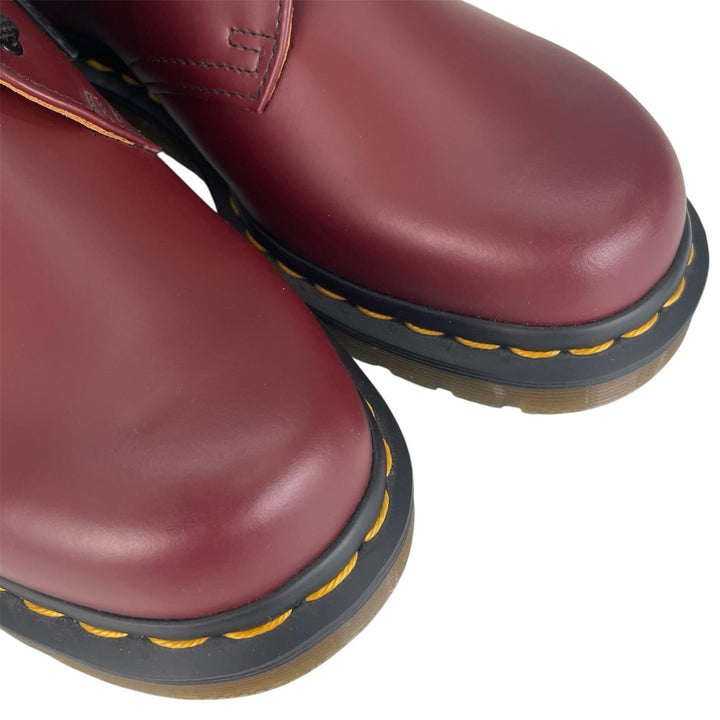 未使用品▲Dr.Martens ドクターマーチン 11838600 1461 3ホールシューズ イエローステッチ レザーシューズ チェリーレッド 5 レディース