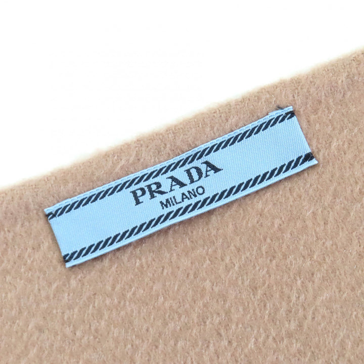 極美品△PRADA プラダ 22AW P151V カシミヤ100％ ロゴボタン ロング ラップスカート ベージュ 40 イタリア製 正規品 レディース オススメ