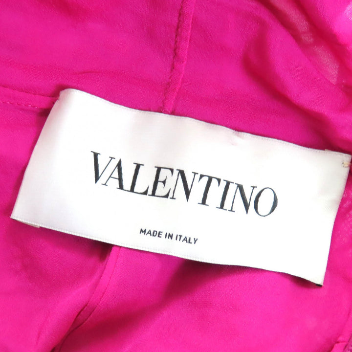 未使用品△VALENTINO ヴァレンティノ 2021年製 VB0VAVU03QG コットン エンブロイダリーレース ノースリーブ ドレス ワンピース 正規品 40