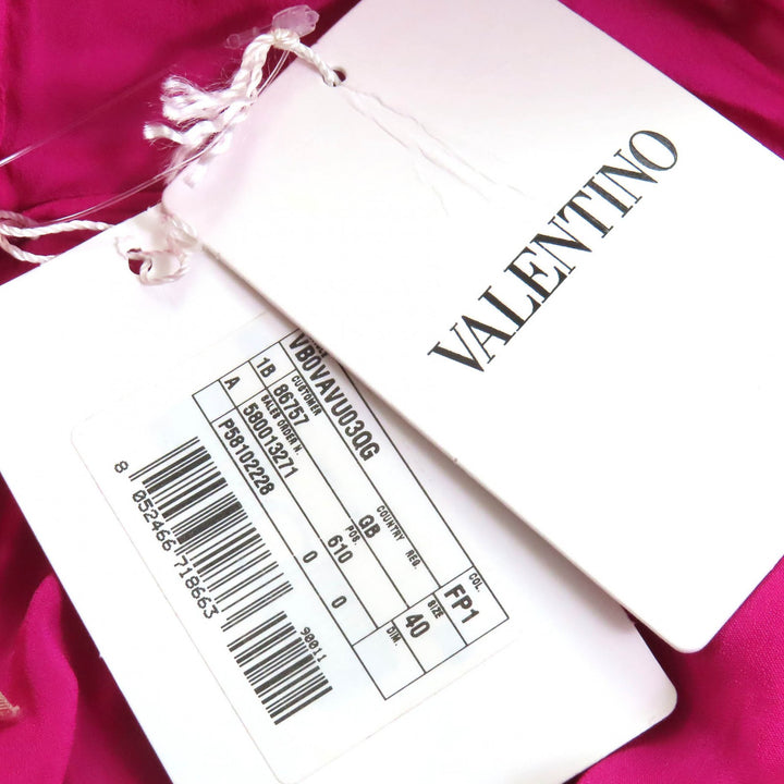 未使用品△VALENTINO ヴァレンティノ 2021年製 VB0VAVU03QG コットン エンブロイダリーレース ノースリーブ ドレス ワンピース 正規品 40